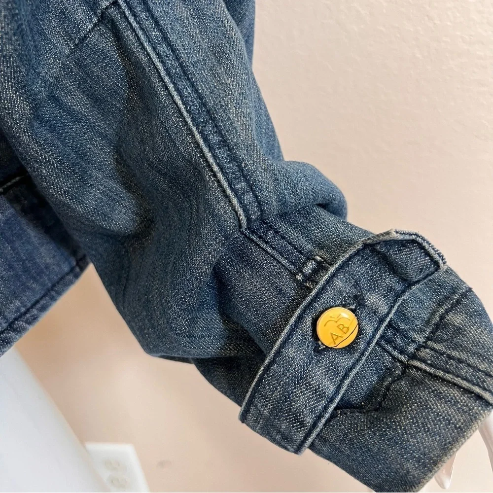 Vintage Apple Bottoms Denim Jacket with Yellow Signature Buttons - Picture 5 of 15